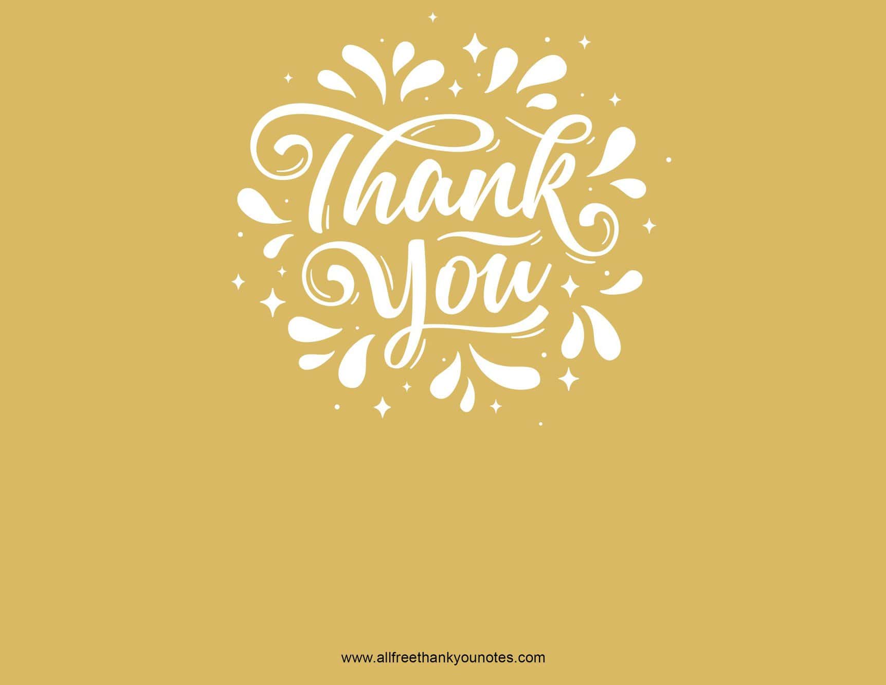 Thank You All Occasions - All Free Thank You Notes